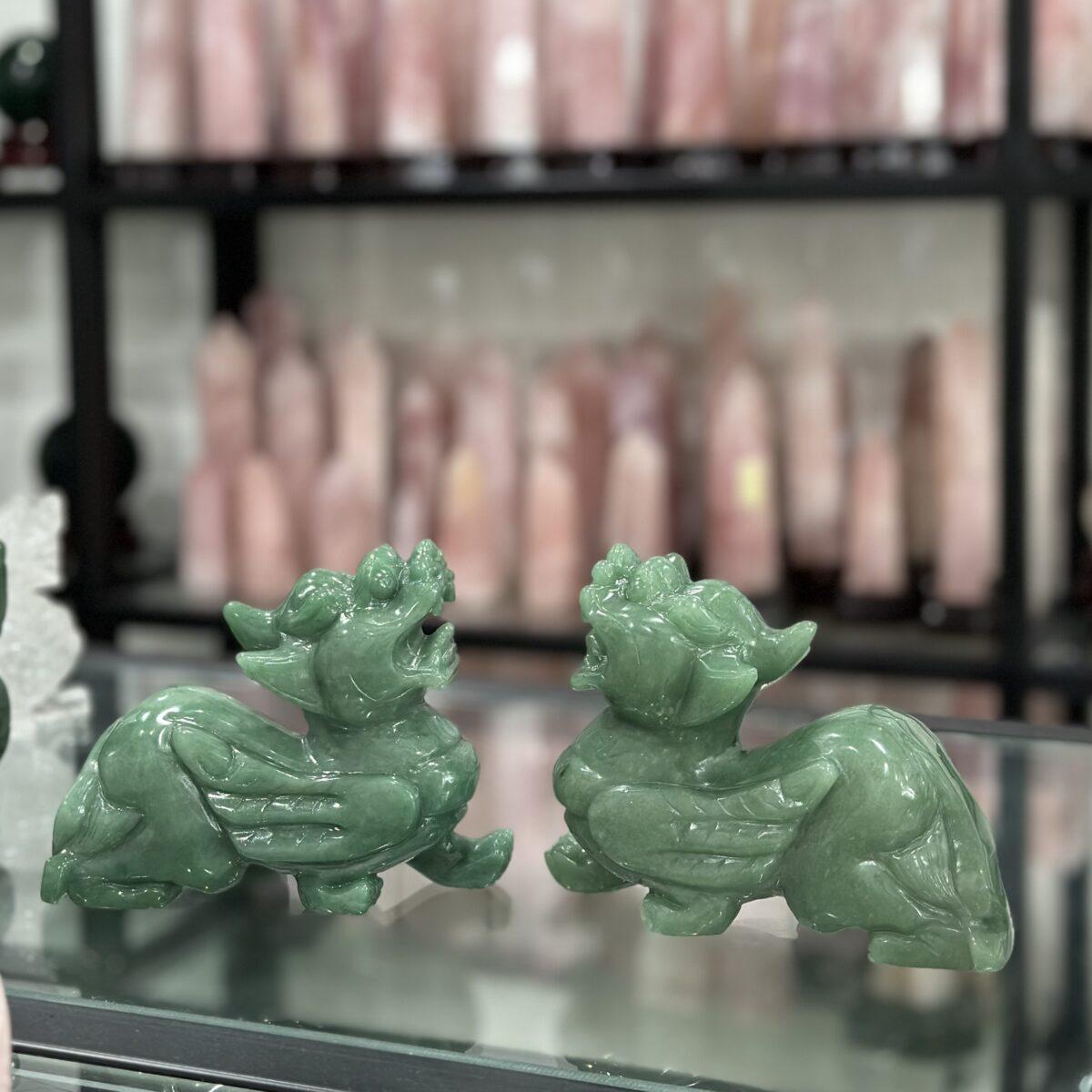 Tỳ Hưu Phong Thủy Thạch Anh Xanh