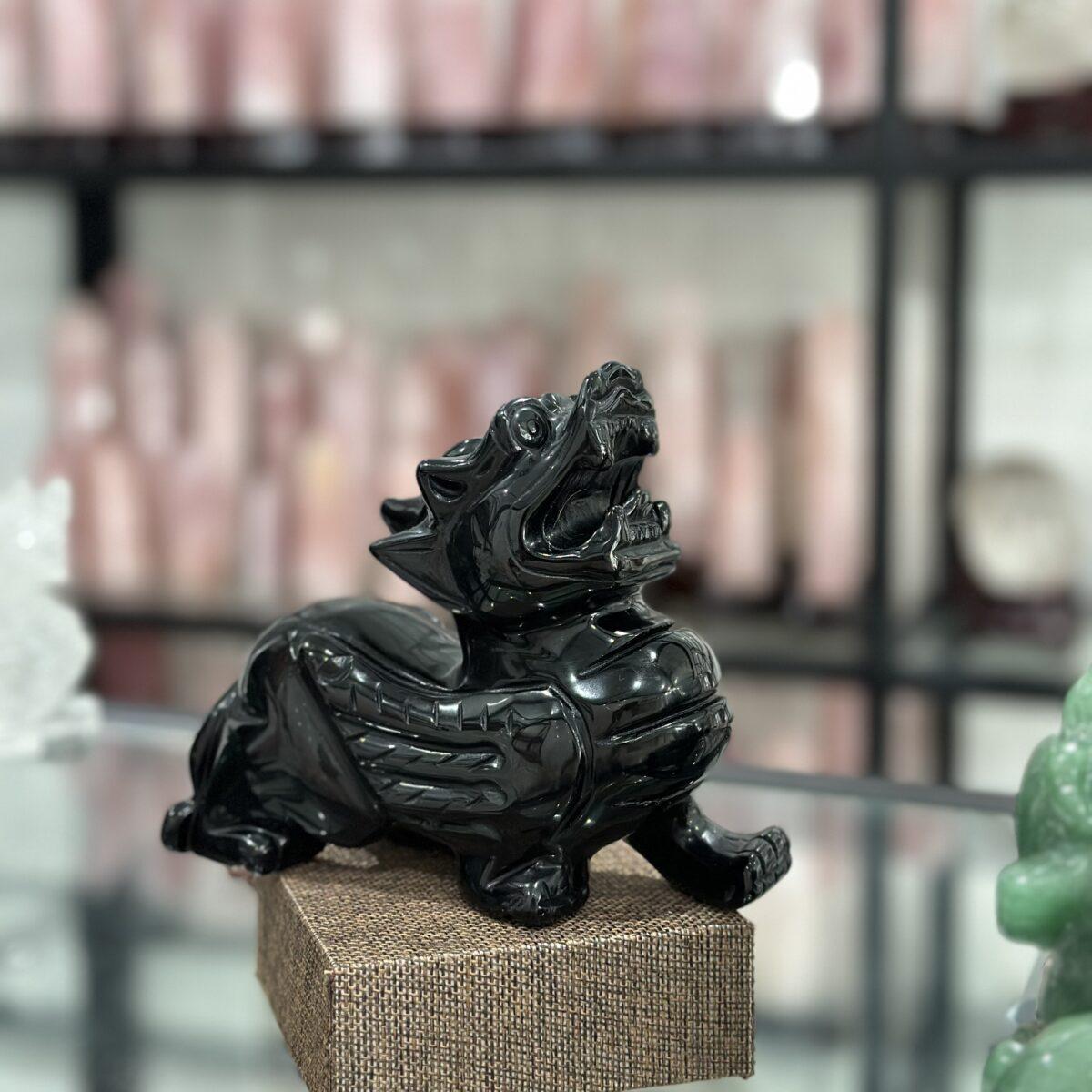 Tỳ hưu phog thủy đá thạch anh đen