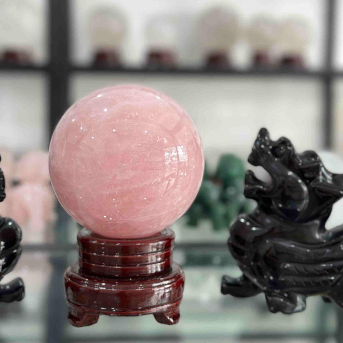 quả Cầu Thạch Anh Hồng